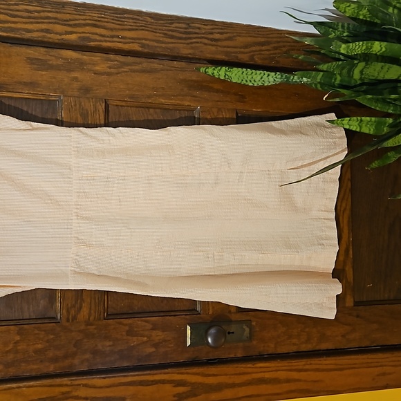 Peachy Pink Striped 50s Dress - Picture 8 of 13